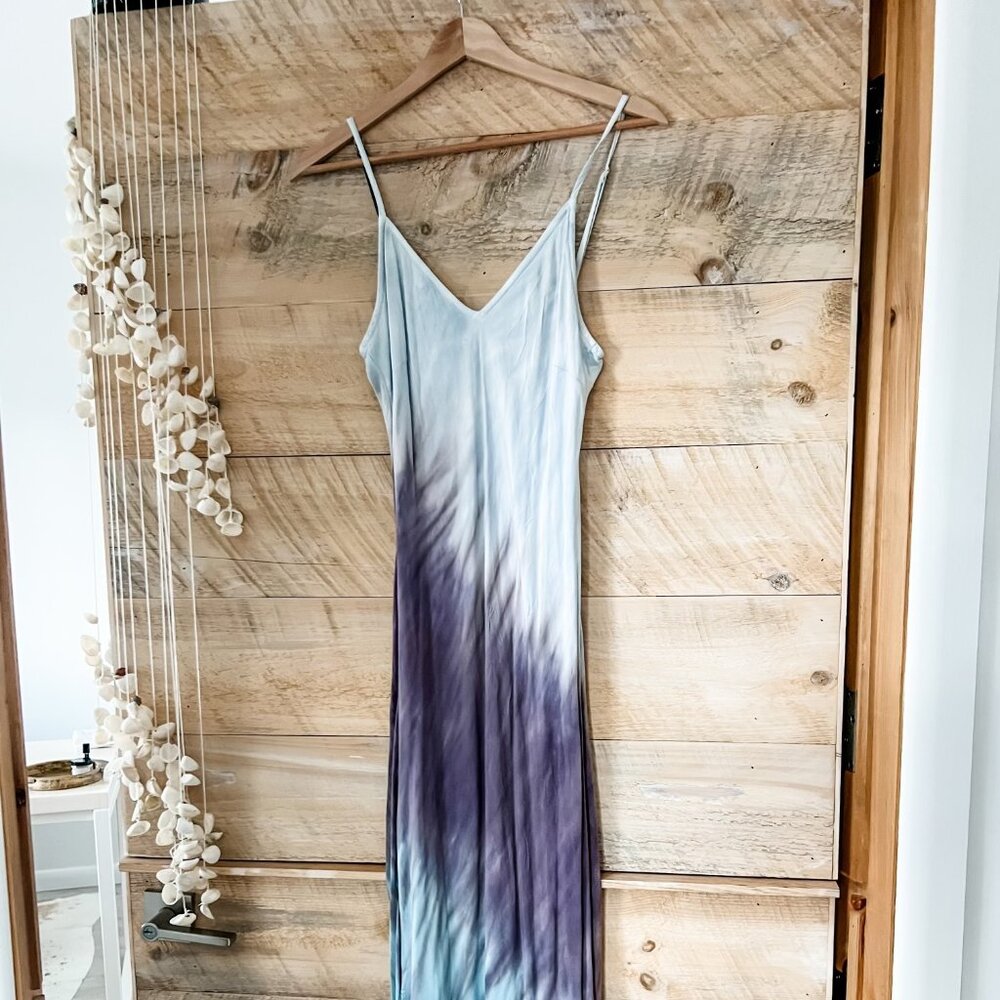 River & Sky Bias Dress Small